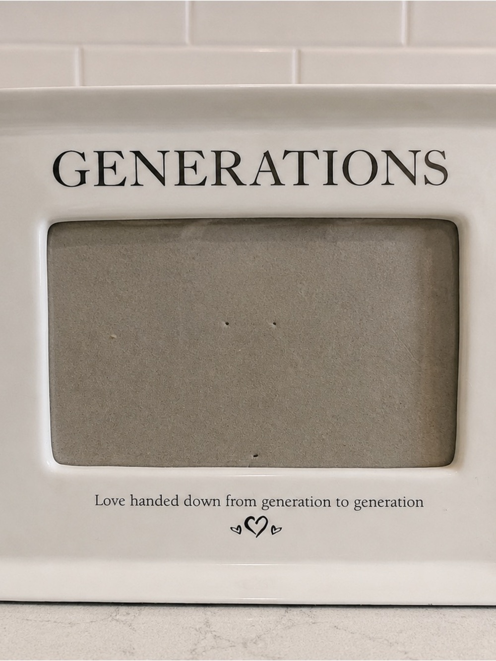 Grasslands Road “Generations” Ceramic Picture Frame – 9x7